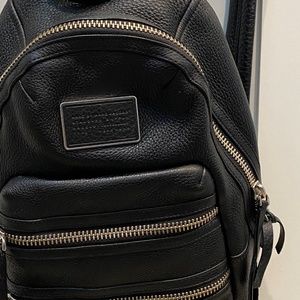 Marc Jacobs Black leather backpack